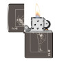 Zippo 150 Windy Design Lighter, open view