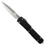 Microtech Signature Series Ultratech II OTF Knife, Stonewash Bayonet Combo Blade 