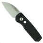 Pro-Tech Black Dragon Scale Runt 5 Auto Knife, Wharncliffe Stonewash Blade