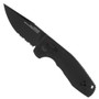 SOG SOG-TAC AU Compact Black D2 Partially Serrated Knife