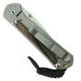 Chris Reeve S31-1116 Small Sebenza 31 Macassar Ebony Inlay Knife, S45VN Satin Drop Blade, Clip View