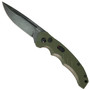 Boker Plus Exclusive OD Green Intention II Auto Knife, Dark Stonewash Blade