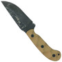 Stroup Knives GP1 Tan G10 Fixed Blade Knife, Back View