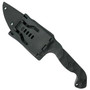 Stroup Knives TU1 Black G10 Fixed Blade Knife, Sheath Back View
