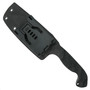 Stroup Knives TU3 Black G10 Fixed Blade Knife, Sheath Back View