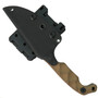 Stroup Knives Mini Tan G10 Fixed Blade Knife, Sheath View