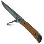 REVO Duo Brown Drop Point Liner Lock Knife, Multitool View