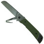 REVO Duo Green Sheepsfoot Liner Lock Knife, Multitool View