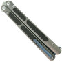 Maxace Knives MCV01 Covenant Titanium Carbon Fiber Balisong Butterfly Knife, Clip View