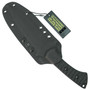 TOPS Szabo Express Fixed Blade Knife, Single Edge Black Blade, Sheath View