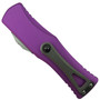 Microtech Violet Hera OTF Knife, Stonewash Dagger Blade, Clip View