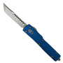 Microtech Signature Series Blue UTX 70 OTF Knife, Hellhound Stonewash Blade