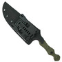 Stroup Knives OD Green G10 Dagger Fixed Blade Knife, Sheath View