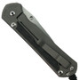 Chris Reeve L31-1200 Large Sebenza 31 Black Canvas Inlay, Magnacut Stonewash Drop Point, Clip View