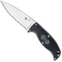 Spyderco Enuff 2 Fixed Blade Knife, SpyderEdge VG 10 Leaf Point Blade