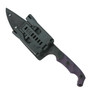 Stroup Knives TU2 Purple G10 Fixed Blade Knife, Sheath View