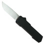 SOS Knives Black OTF Knife, Satin Tanto Blade