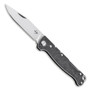 Boker Plus Atlas Backlock Dark Stonewashed Stainless Steel Pocket Knife, D2 Satin Clip Point Blade