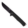 Tekto Black G10 Alpha Folder, Black Drop Point Blade