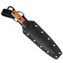 TOPS Modern Gladius Fixed Blade Knife, Black Dagger Blade, Sheath View