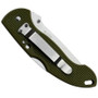Master USA MU-1123GN Green Manual Folding Knife, Satin Combo Blade, Clip View