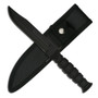 Survivor Knives HK-1023DG Fixed Blade Knife, Black Bowie Blade