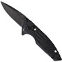 Bear Ops Mini Rancor IX Zytel Flipper Knife, Black Drop Point Blade