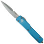 Microtech Ultratech Turquoise OTF Auto Knife, Stonewash Bayonet Blade