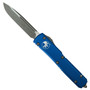 Microtech Ultratech Blue OTF Auto Knife, Apocalyptic Standard Blade 