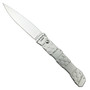 Piranha Silver 21 Automatic Knife, Mirror Blade