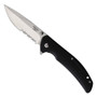 Bear & Son 778SR Sideliner Black Zytel Linerlock Knife, Combo Blade