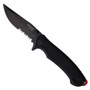 Bear & Son Black G10 Assisted Open Knife, Black Combo Blade 