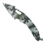 Microtech Signature Series Arctic Camo Stitch Auto Knife, Serrated Blade