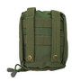 SurvivalGrid First Aid Survival Kit MOLLE Bag, OD Green, Back View