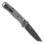 Benchmade Limited Edition Titanium Bailout Tanto Folder Knife, M4 Tanto Blade, Clip View