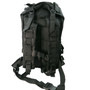 SurvivalGrid 25L Urban Backpack, Black, Back View
