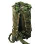 SurvivalGrid 25L Urban Backpack, Woodland Green DigiCamo, Back