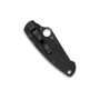 Spyderco Para Military 2 Salt Black G10 Folding Knife, Black CPM MagnaCut Blade, Clip View