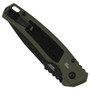 Kershaw Olive Launch 16 Automatic Knife, Black Tanto Blade, Clip View