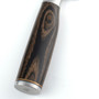 Shun TDM0704 Premier Slicing 9.5" Knife Hammered Blade, Walnut PakkaWood Handle, Detail View