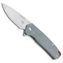 Boker Plus Gemtek Flipper Knife, Stonewash Drop Point Blade 