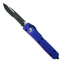 Microtech Purple Ultratech OTF Auto Knife, Black Combo Blade