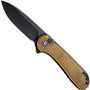 CIVIVI Elementum II Ultem Button Lock Knife, Black Blade