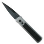 Pro-Tech Grey Godson Black G10 Inlay Auto Knife, Black Blade