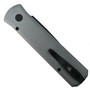 Pro-Tech Grey Godson Black G10 Inlay Auto Knife, Black Blade, Clip View