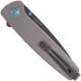 SOG Twitch III Gray Anodized Aluminum Linerlock Folding Knife, Clip View