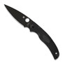 Spyderco Native Chief Lightweight Black FRN Folder Knife, Black Blade 