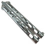  Bear & Son SCRATCH & DENT  SS14 Stainless Trainer Balisong Butterfly Knife, Closed View