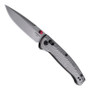 Hogue Knives Limited Edition Mysto Titanium Folding Knife, Stonewash MagnaCut Clip Point Blade