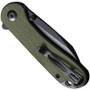 CIVIVI Elementum OD Green G10Liner Lock Knife, Nitro-V Black Wharncliffe Blade, Clip View